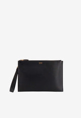 Tom Ford Logo Stamp Clutch Bag Black H0486LCL213G_1N001