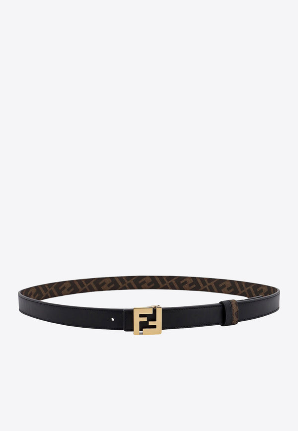 Fendi FF Logo Reversible Leather Belt Black 7C0511AFF2_F1A94