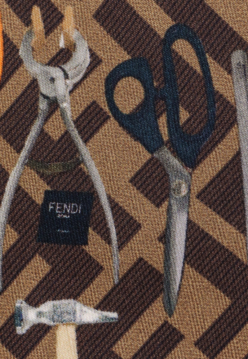 Fendi Logo Jacquard Trolley Bag 7VV160AFB4_F1HRM