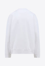 Stella McCartney Logo Print Crewneck Sweatshirt White 6J02633SPY50_9000