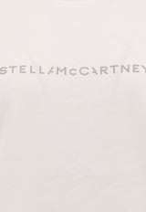 Stella McCartney Glittered Logo T-shirt White 6J01583SPY51_9000