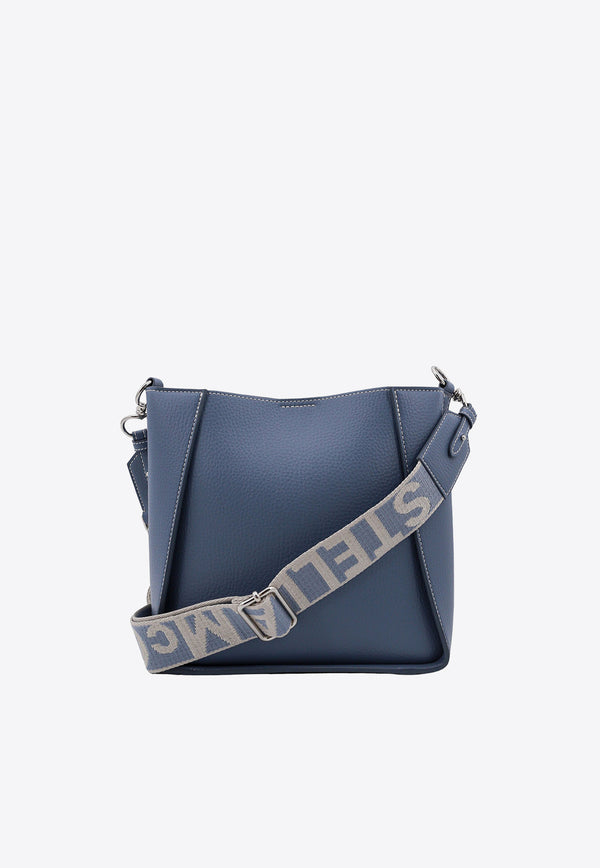 Stella McCartney Perforated Logo Crossbody Bag in Faux Leather
 Blue 700073WP0057_4113