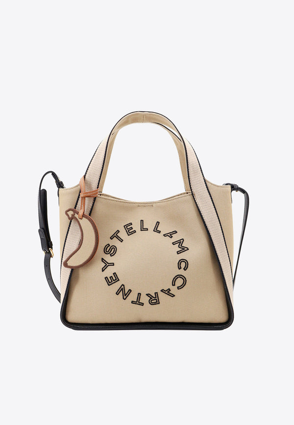 Stella McCartney Logo-Embroidered Tote Bag in Bananatex Canvas Beige 513860WP0315_2600