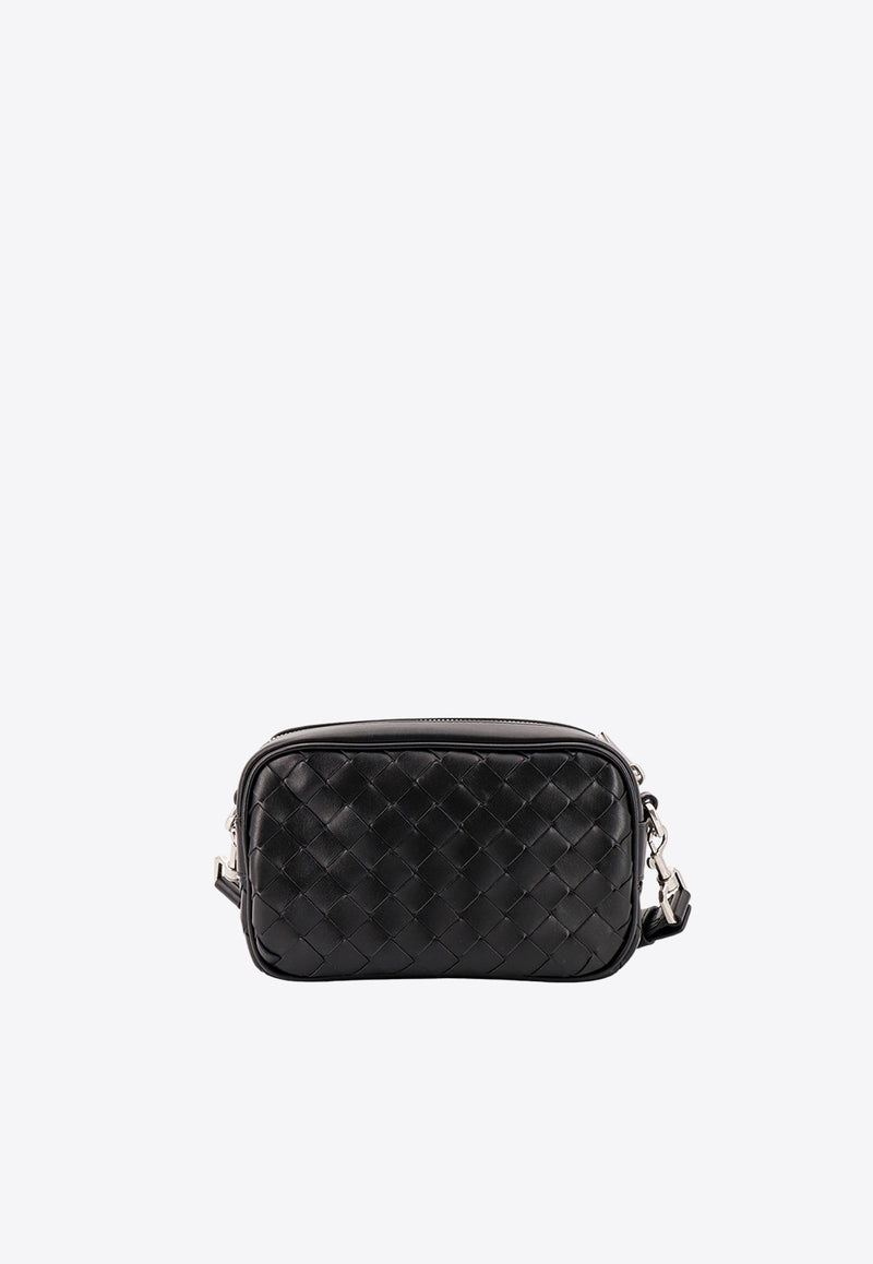 Bottega Veneta Mini Intrecciato Leather Camera Bag Black 765911V2HL1_8803