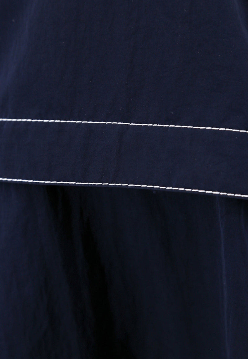 Bottega Veneta Contrasting Stitching Flared Skirt 771700VF4K0_4121