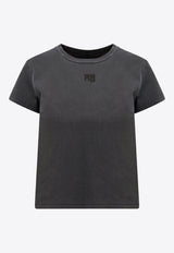 Alexander Wang Crewneck Logo T-shirt Gray 4CC3221358_094A