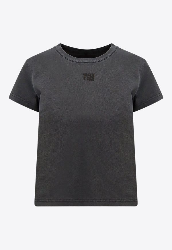 Alexander Wang Crewneck Logo T-shirt Gray 4CC3221358_094A