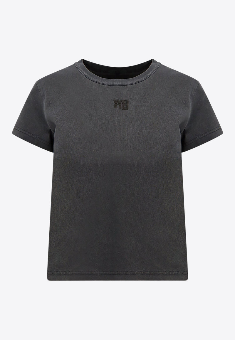 Alexander Wang Crewneck Logo T-shirt Gray 4CC3221358_094A