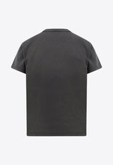 Alexander Wang Crewneck Logo T-shirt Gray 4CC3221358_094A