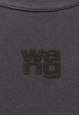 Alexander Wang Crewneck Logo T-shirt Gray 4CC3221358_094A