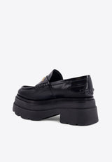 Alexander Wang Carter Leather Platform Loafers Black 30322F023_001