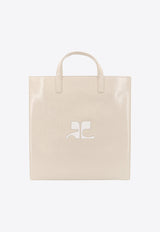 Courrèges Heritage Logo Tote Bag Beige 124GSA087CR0044_9100