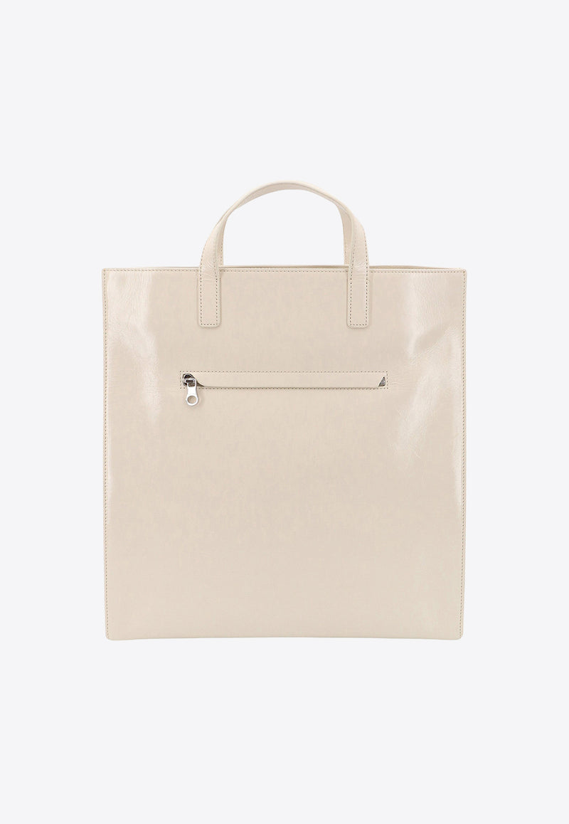 Courrèges Heritage Logo Tote Bag Beige 124GSA087CR0044_9100