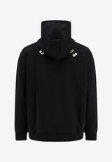 Courrèges Moon Fleece Hooded Sweatshirt Black 124JH0004JS0129_9999