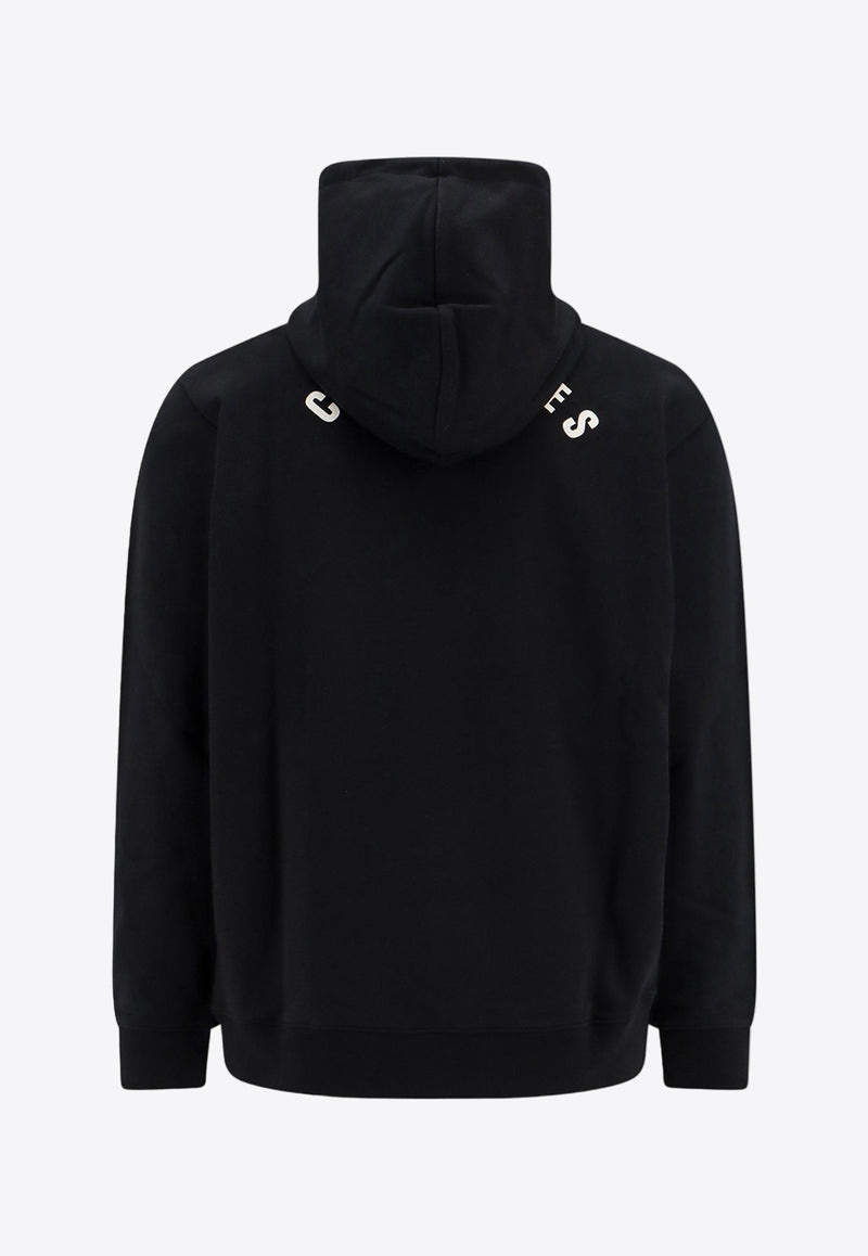 Courrèges Moon Fleece Hooded Sweatshirt Black 124JH0004JS0129_9999