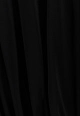 SEMICOUTURE Draped Sleeveless Mini Dress Black Y4SN02_Y69