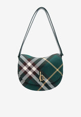 Burberry Rocking Horse Checked Shoulder Bag Green 8081351_B8636