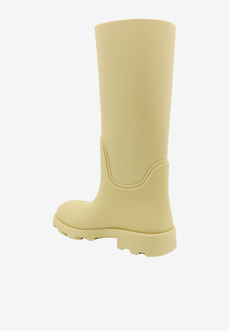 Burberry Marsh Knee-High Rain Boots Beige 8081791_B8762