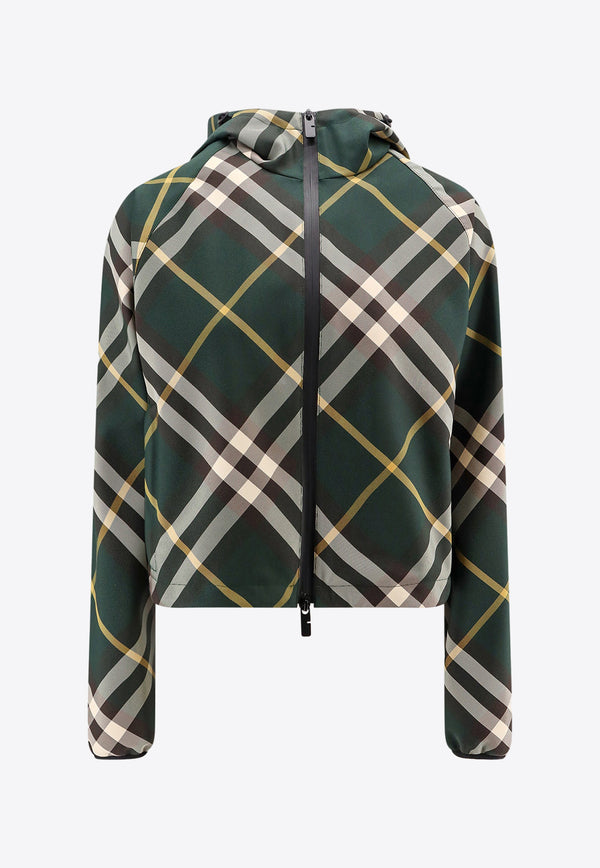 Burberry Checked Zip-Up Jacket 8081889_B8660