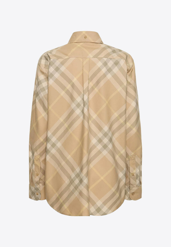 Burberry Vintage Check Long-Sleeved Shirt Beige 8083594_B8686
