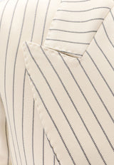 Tom Ford Wallis Double-Breasted Stripe Blazer White GI2971FAX1158_XECBL