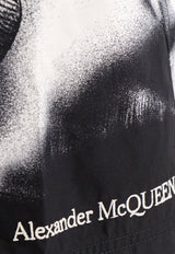 Alexander McQueen Dragonfly Print Swim Shorts
 Monochrome 7770274419Q_1077