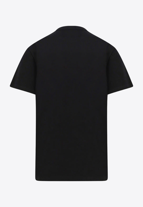 Alexander McQueen Crystal Skull Crewneck T-shirt Black 776288QTAAH_0520