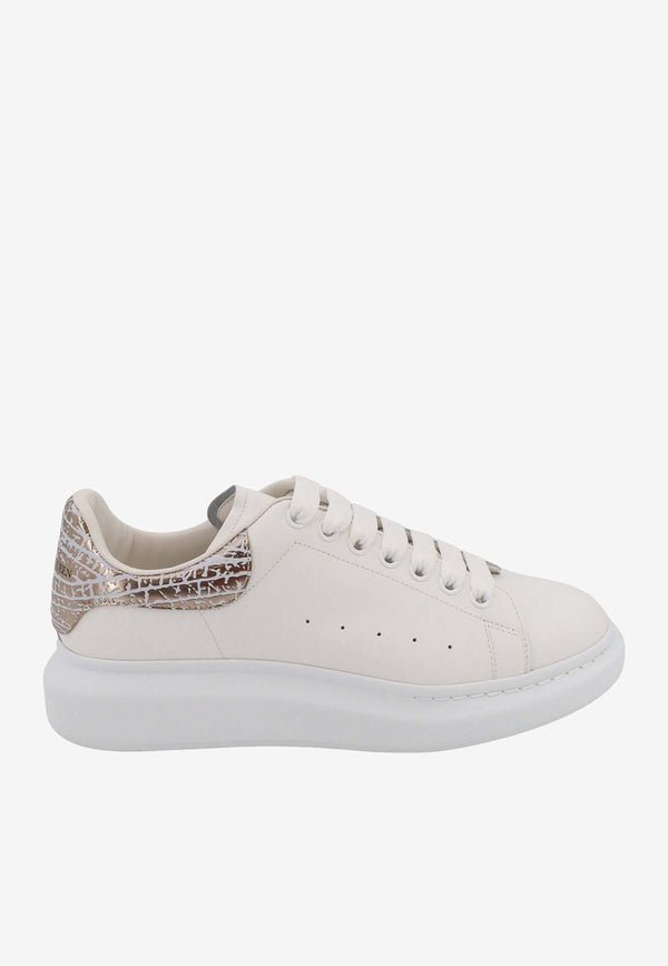 Alexander McQueen Oversized Low-Top Sneakers with Dragonfly Print White 777220WIE9I_9071