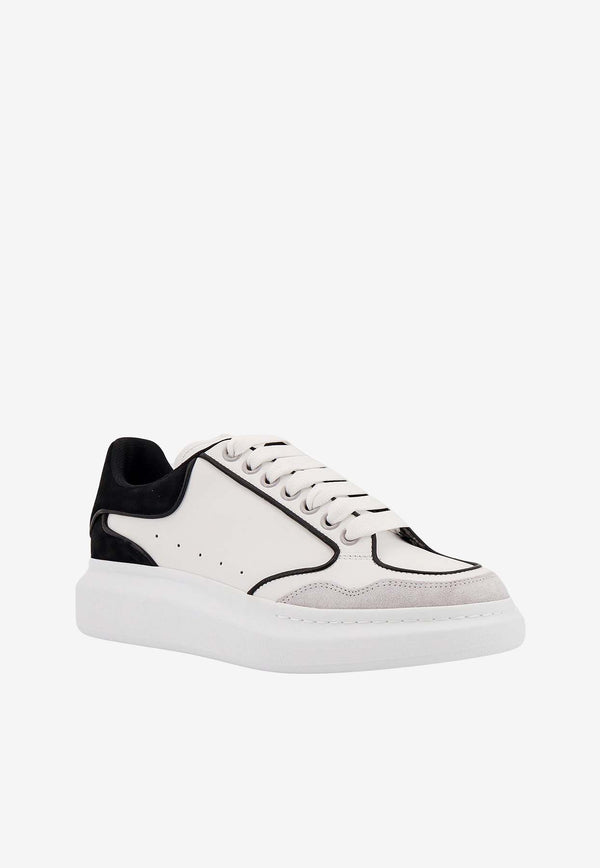 Alexander McQueen Oversize Paneled Leather Sneakers White 777300WIE9J_8732