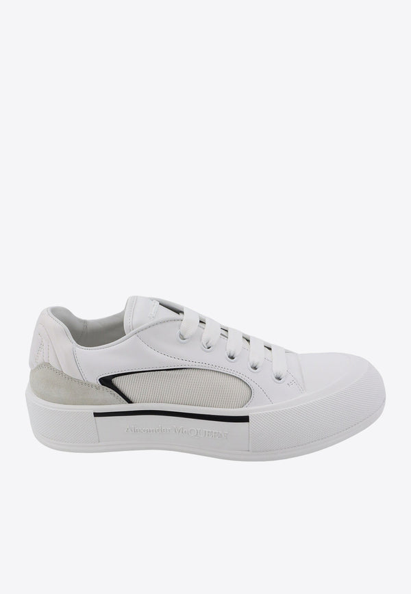 Alexander McQueen Skate Deck Plimsoll Low-Top Sneakers White 777241W4SS3_9061