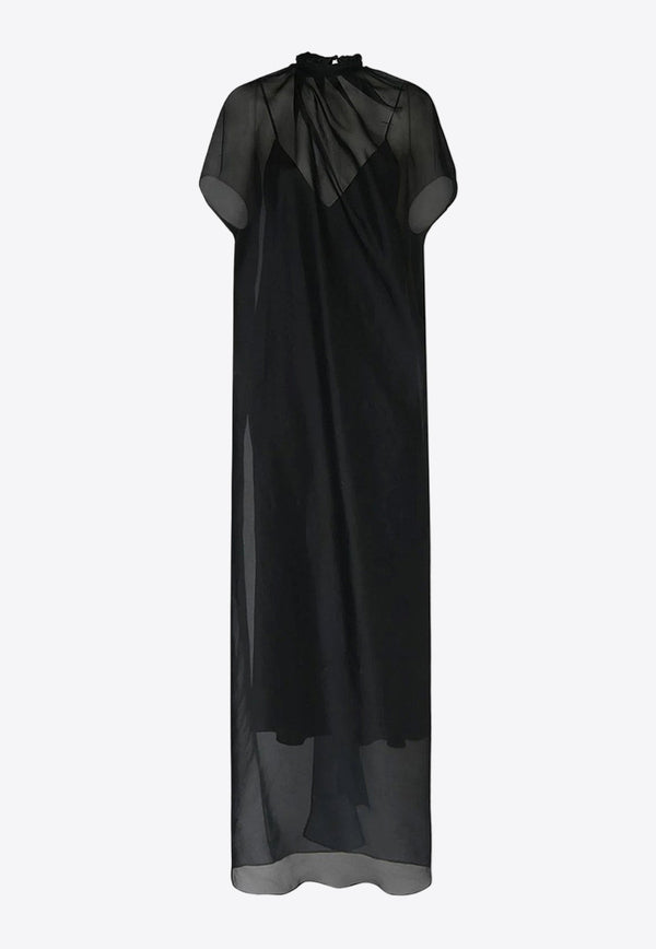 Khaite The Essie Semi-Sheer Maxi Dress Black 5386382_200