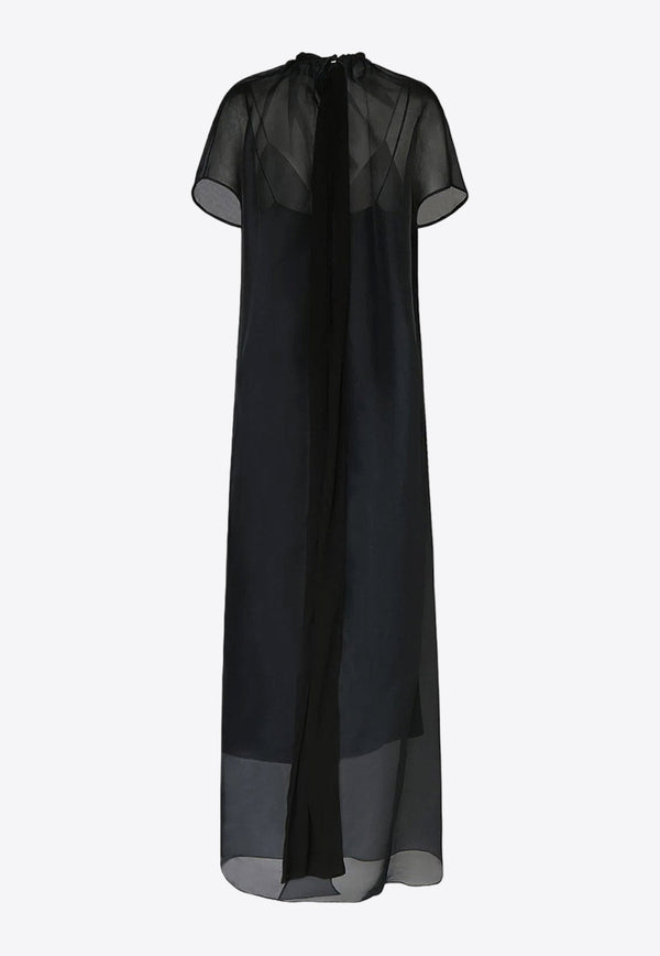 Khaite The Essie Semi-Sheer Maxi Dress Black 5386382_200