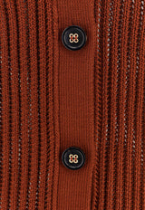 Loro Piana Ikeda Knitted Cardigan Brown FAN6261_P08U