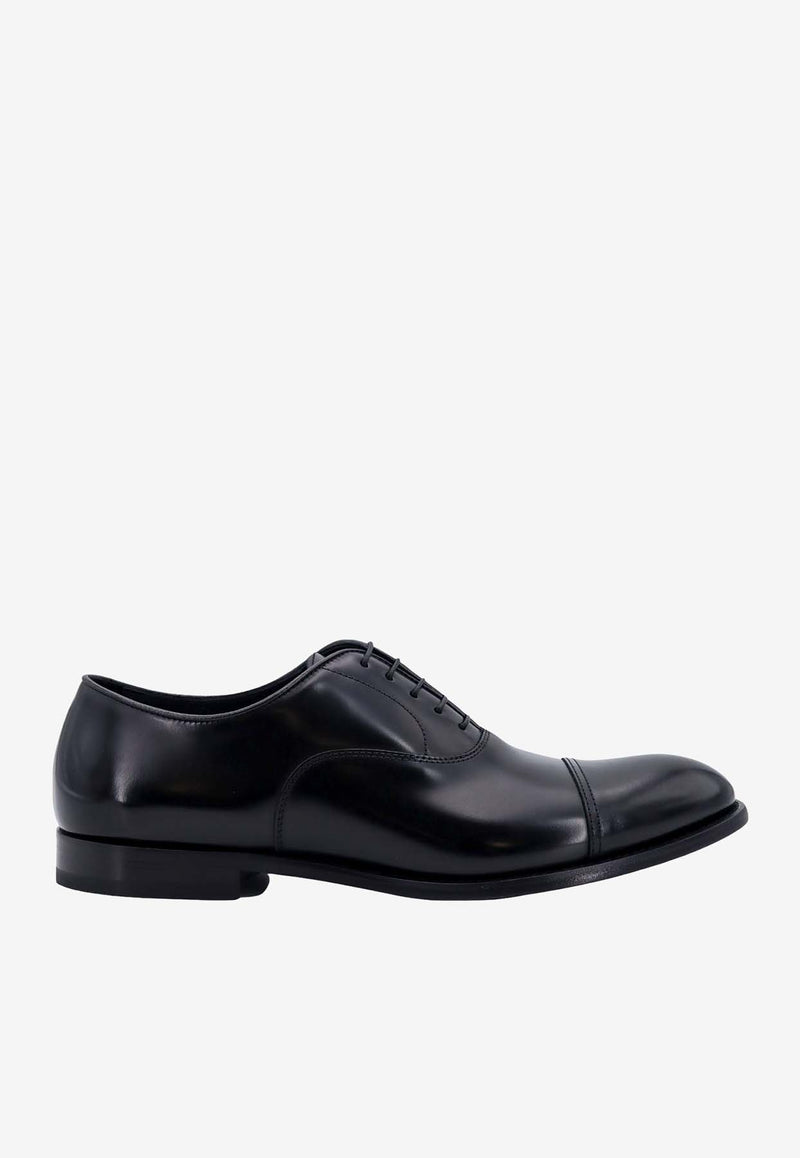 Doucal's Leather Oxford Shoes Black DU1002YORKUF007_NN00