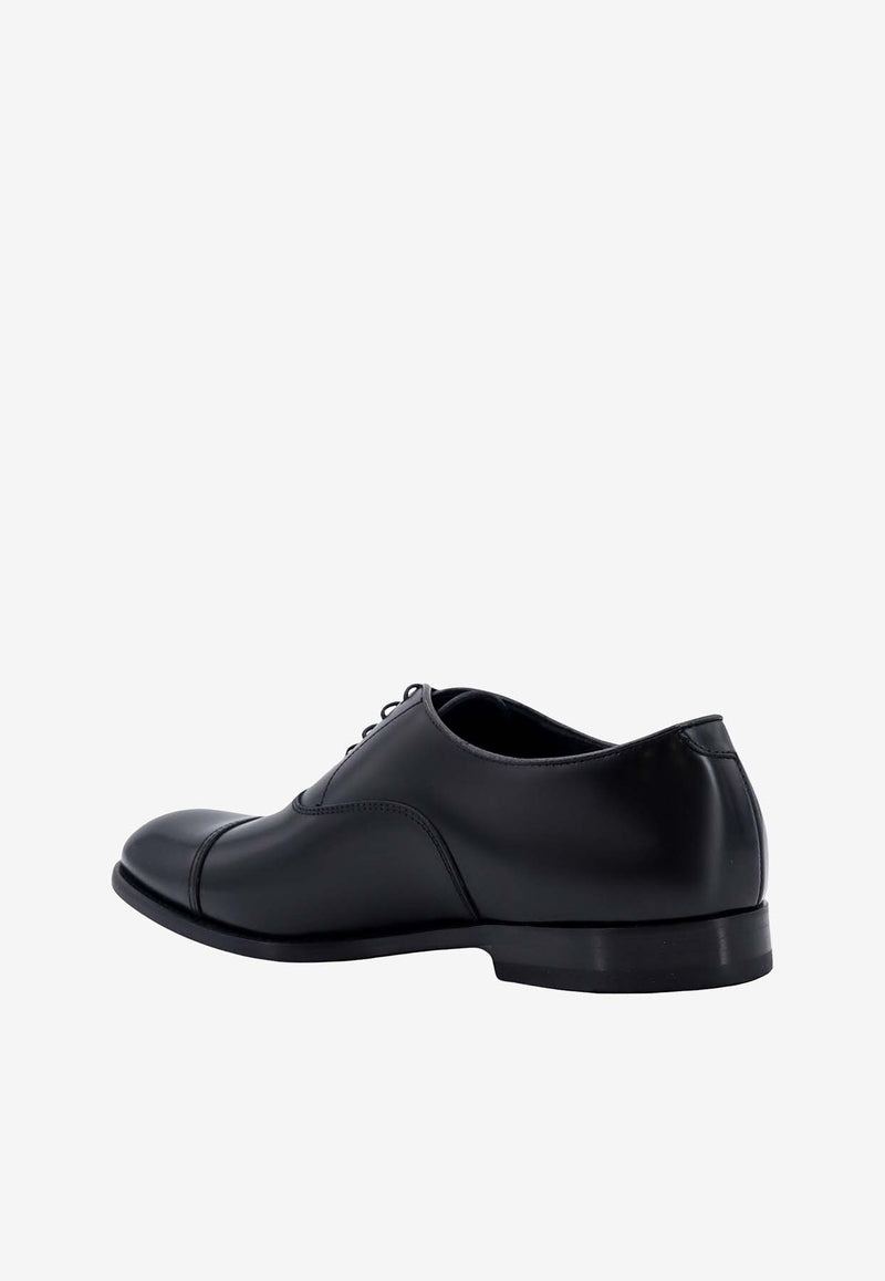 Doucal's Leather Oxford Shoes Black DU1002YORKUF007_NN00