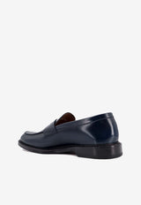 Doucal's Saddle Leather Loafers Blue DU2405PHOEUY007_NB10