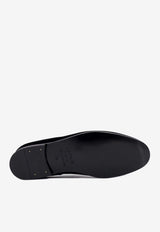 Doucal's Slip-On Velvet Loafers Black DU3304CARPUF034_NN00