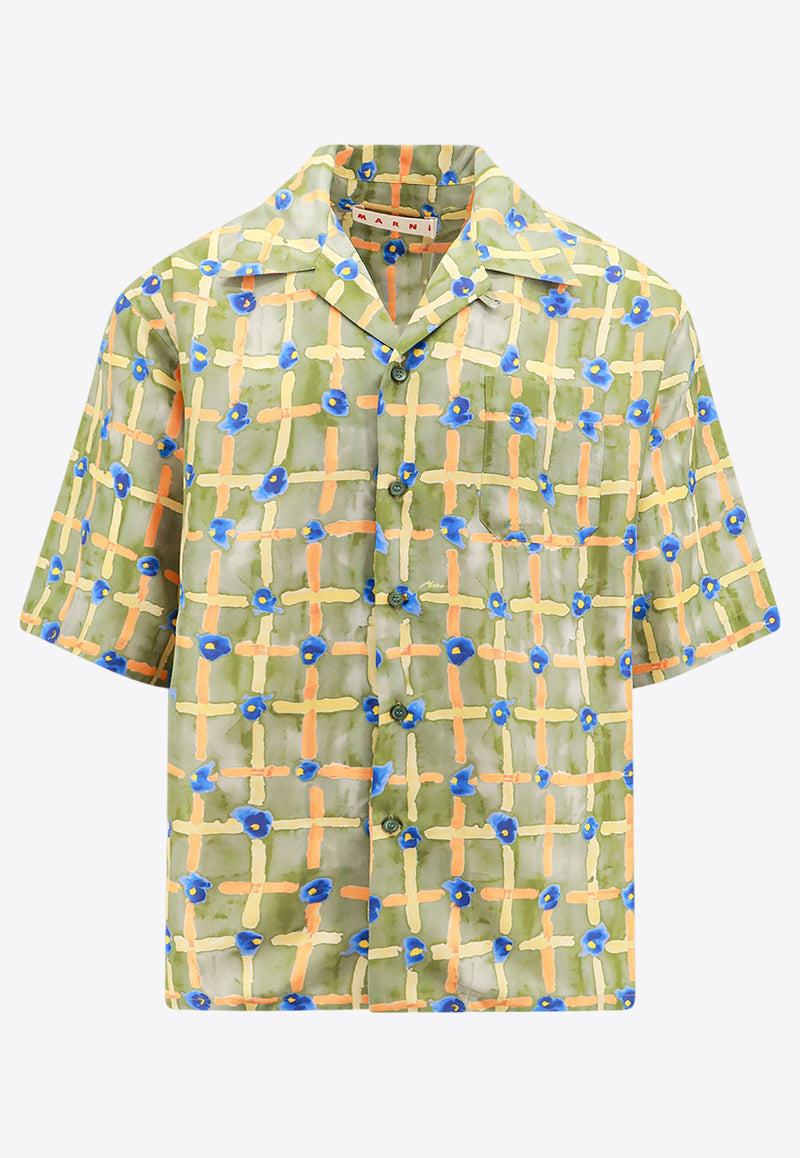 Marni Saraband Print Bowling Shirt Multicolor CUMU0213A6UTSG09_SAV67