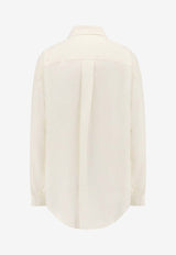 Lemaire Oversized Long-Sleeved Shirt White SH1089LF1126_WH018