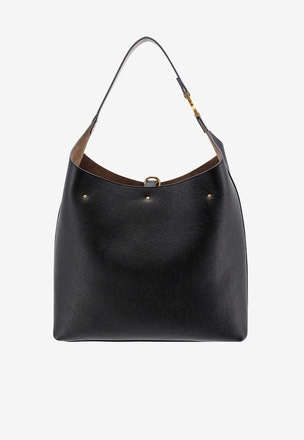 Chloé Marcie Calf Leather Shoulder Bag Black C24SS630I31_001