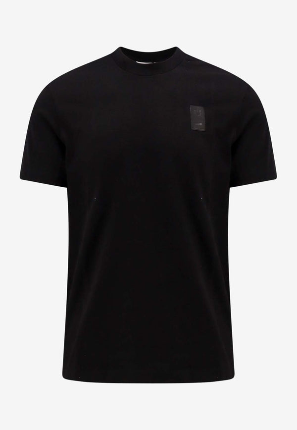 Salvatore Ferragamo Logo Patch Crewneck T-shirt Black 122300770326_NERO