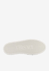 Versace La Greca Faux Leather Sneakers Black 10144601A09608_1B000