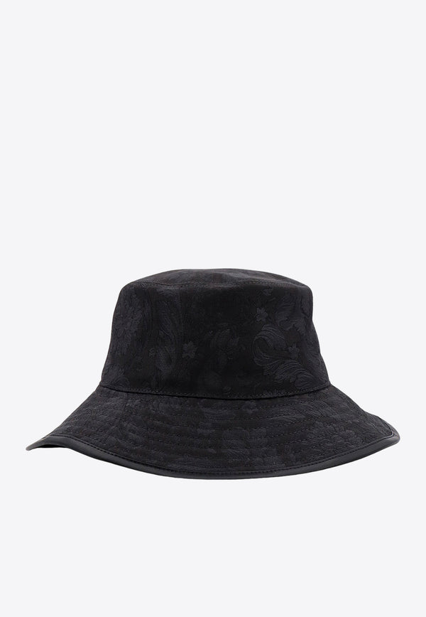 Versace Barocco Jacquard Bucket Hat Black 10126861A09888_1E880