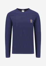 Versace Medusa Long-Sleeved T-shirt Blue AUU010071A10011_A1384