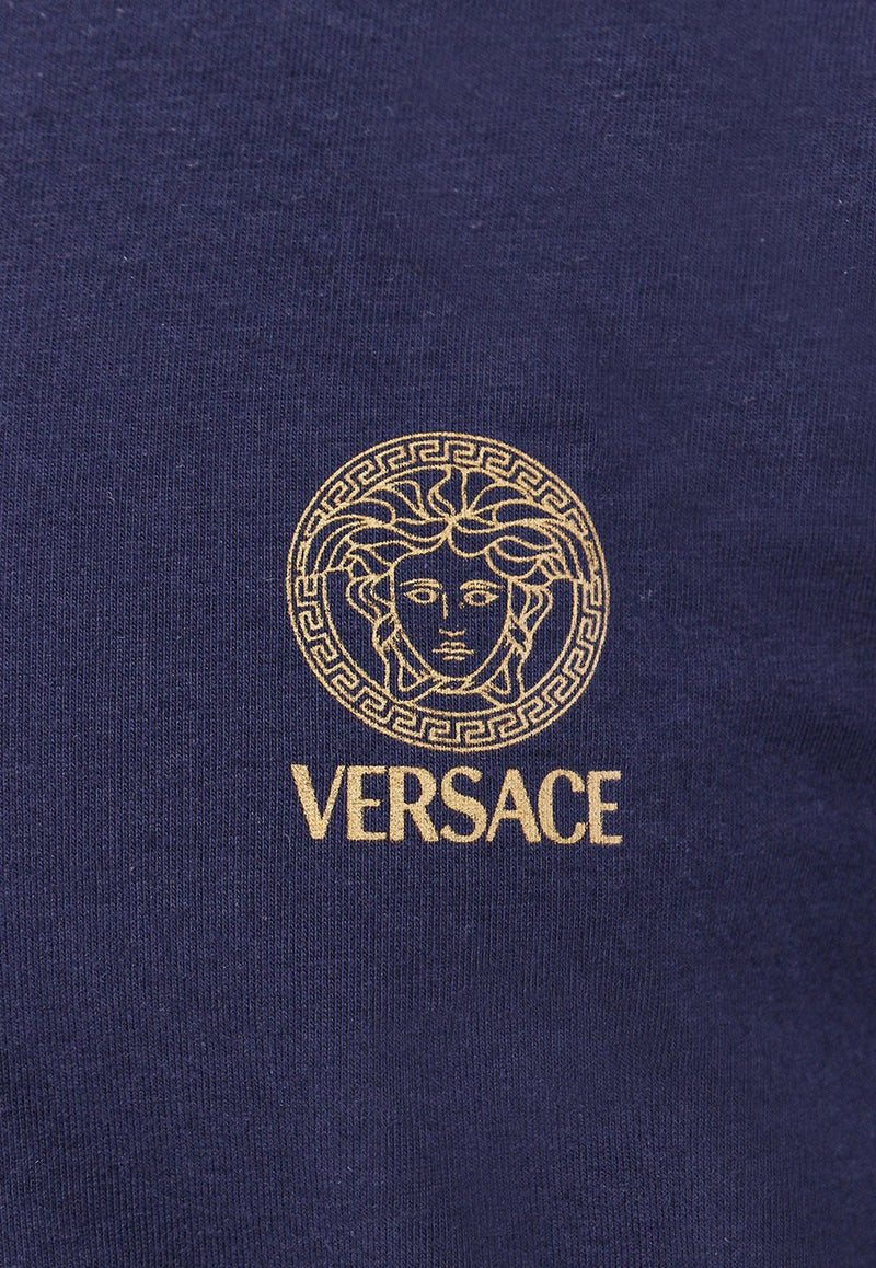 Versace Medusa Long-Sleeved T-shirt Blue AUU010071A10011_A1384