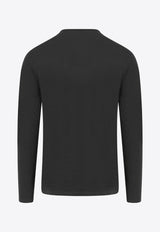 Versace Medusa Long-Sleeved T-shirt Black AUU010071A10011_A1008