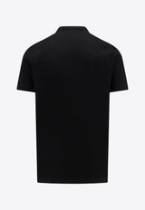 Versace Logo Print Crewneck T-shirt Black 10116941A08584_1B000