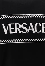 Versace Logo Print Crewneck T-shirt Black 10116941A08584_1B000