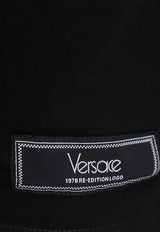 Versace Logo Print Crewneck T-shirt Black 10125451A09028_1B000