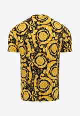 Versace Barocco Print Crewneck T-shirt Yellow 10009591A00515_5B010